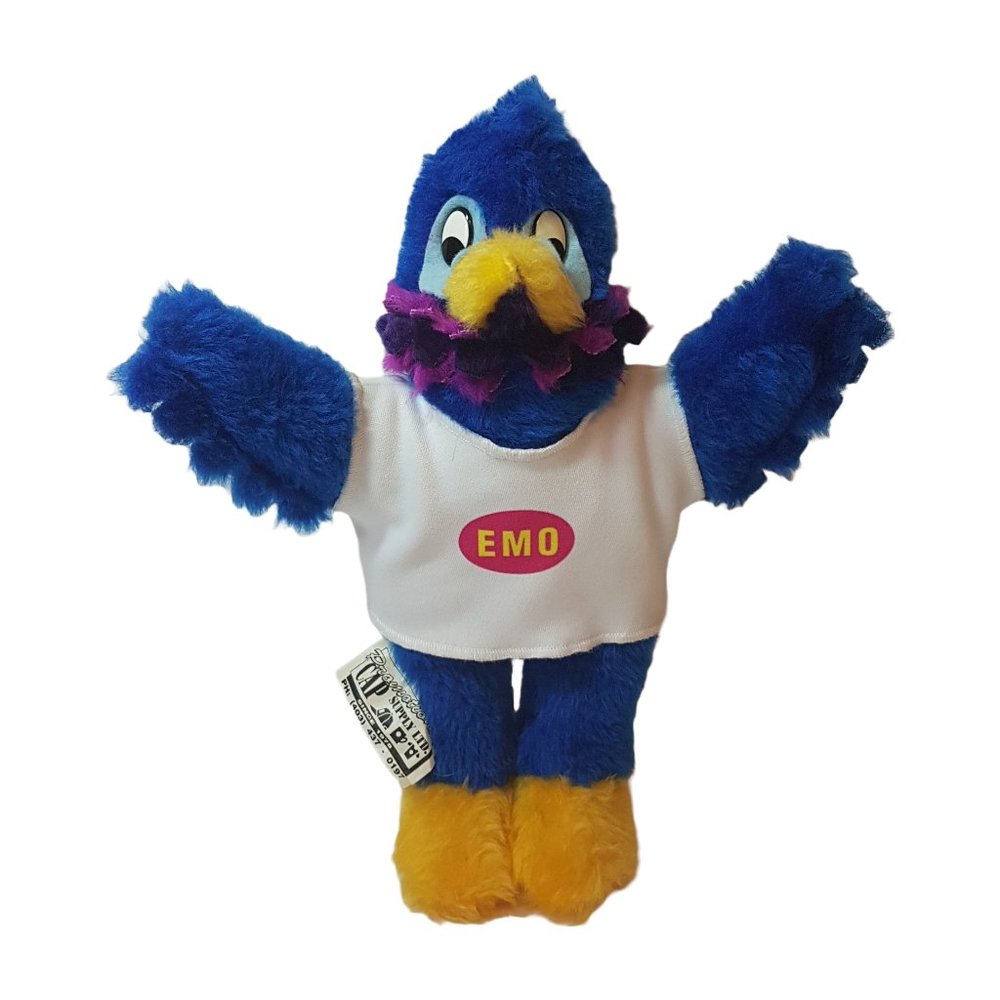 EMO Bluejay Plush Stuffed Animal Bird Bluejay Blue Jay Advertising Promotional